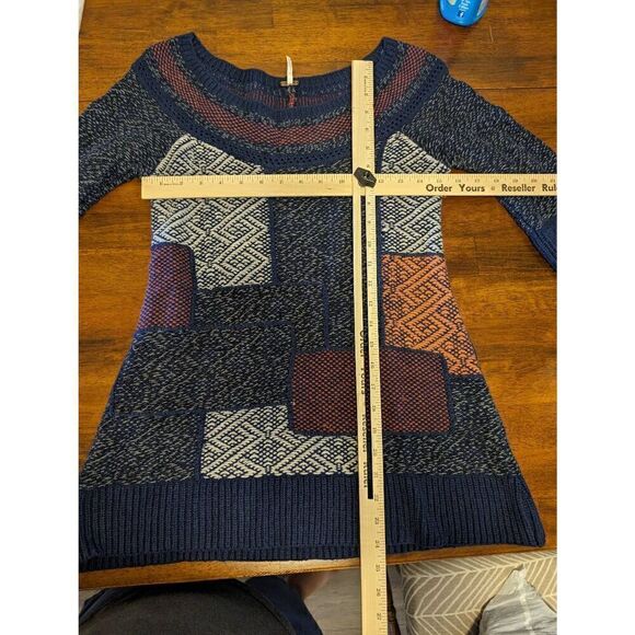Free People Knitted Sweater with 3/4 Sleeves Women's Size Small - Picture 4 of 4